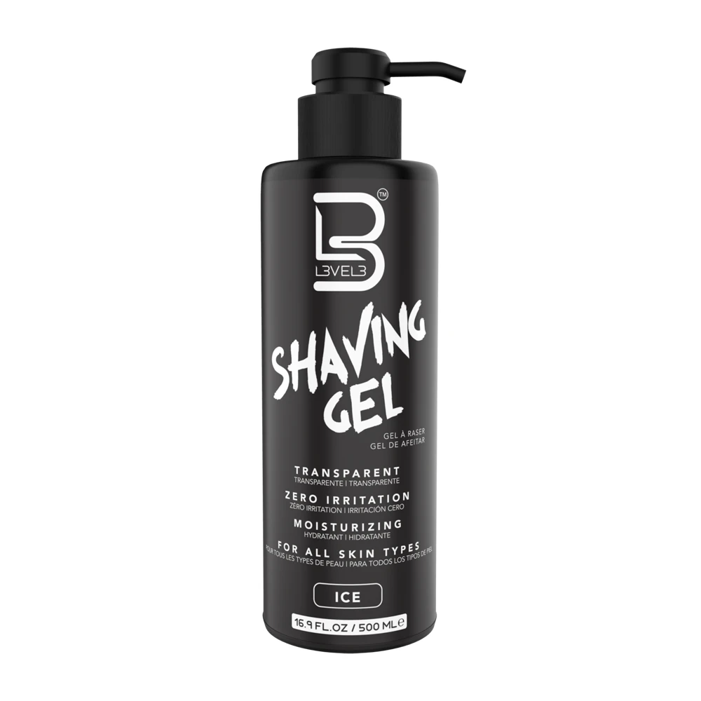 L3VEL3 Shaving Gel - Ice For Men 16.9 oz Gel