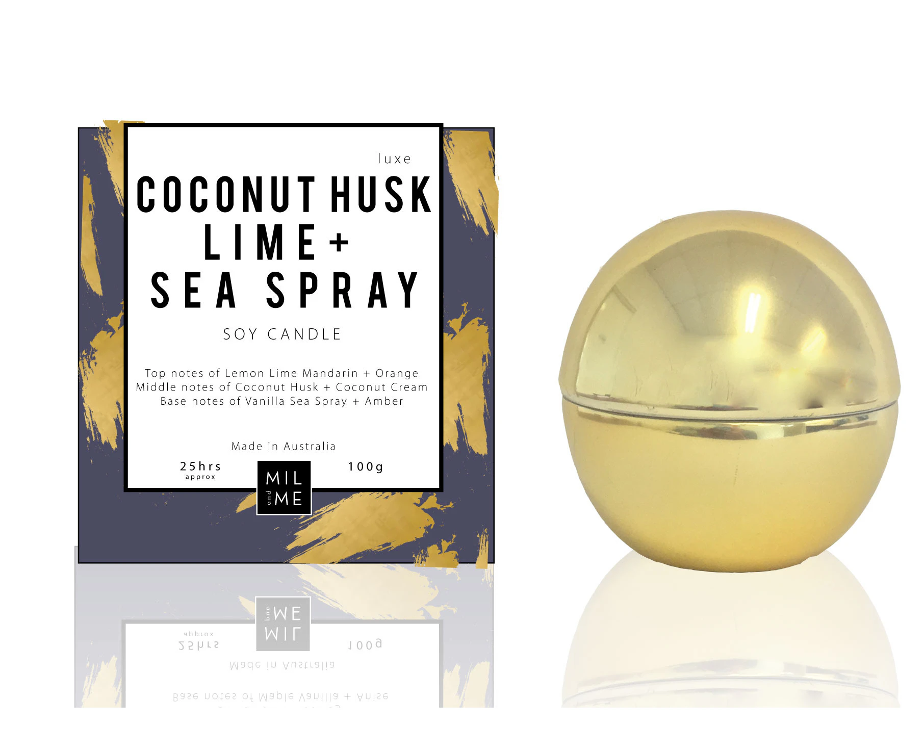 Mil + Me - Luxe Gold Coconut Husk, Lime + Sea Spray