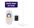 White RGB Colour Changing Floor Lamp Corner Fixture Minimalist Mood Light Home Decor AU Plug