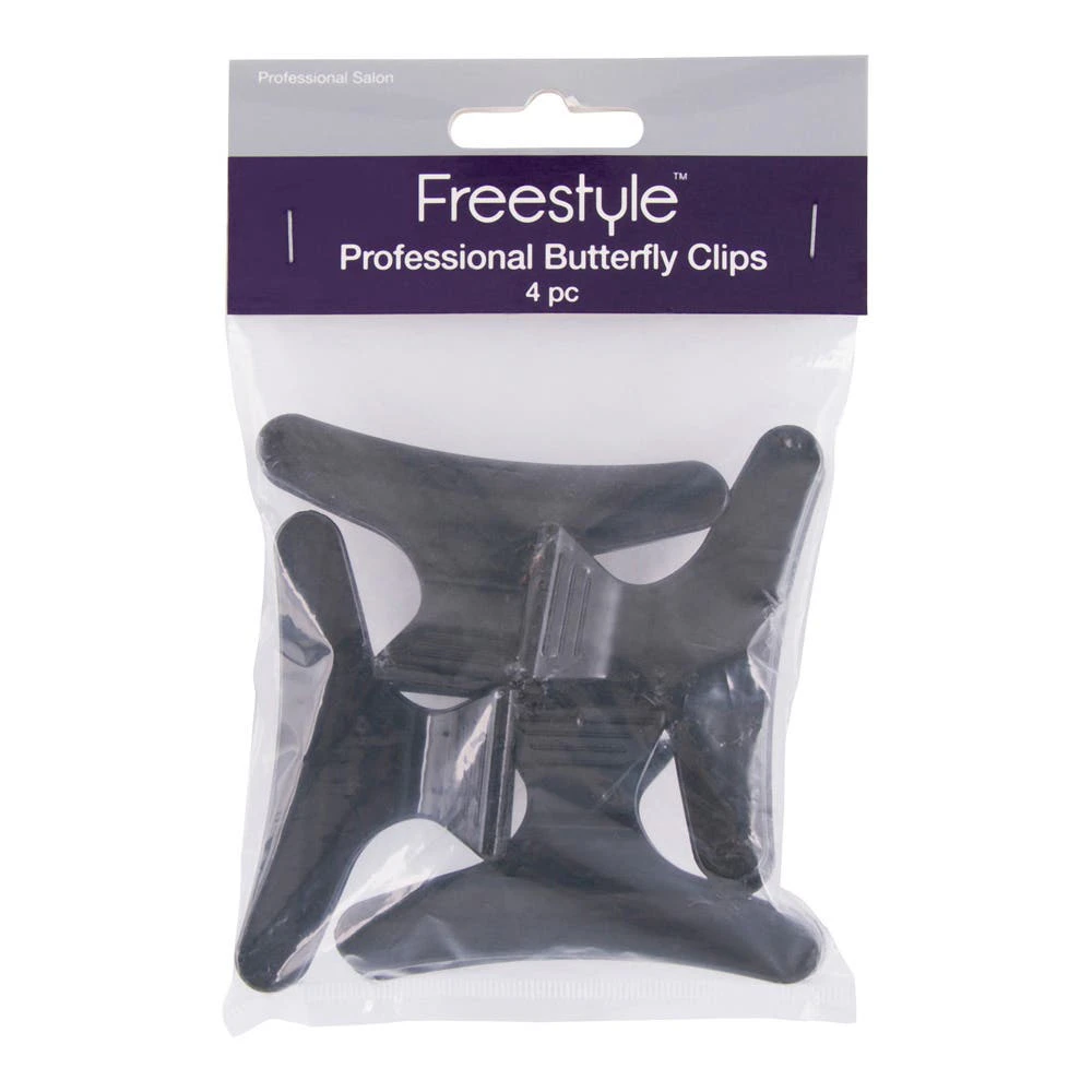 Freestyle Butterfly Clips 4Pc