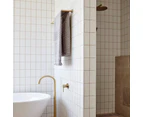 MEIR Round Brass Double Towel Rail - PVD Tiger Bronze - 900mm