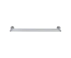 MEIR Round Stainless Steel Double Towel Rail - Chrome - 600mm