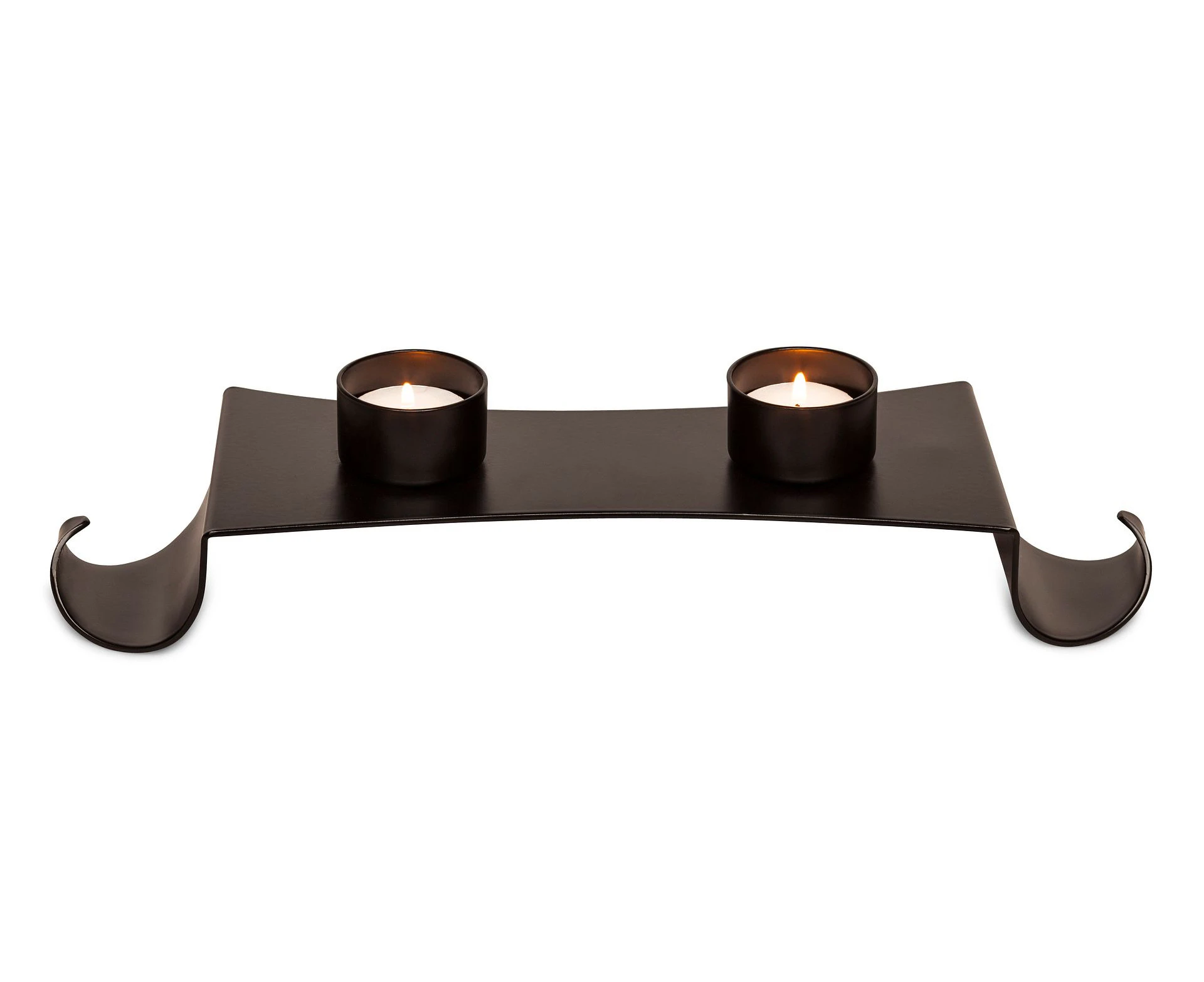 Decorative Black Metal Tea Light Candle Holder Stand