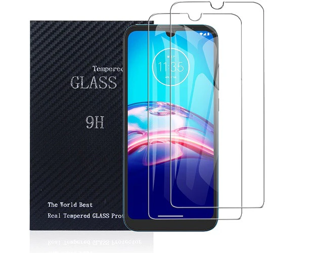 [2 PACK] For Motorola Moto E6s Tempered Glass Screen Protector Guard - Case Friendly