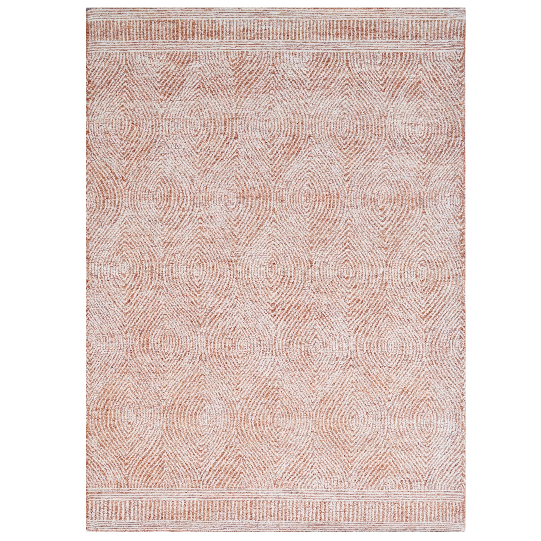 Handmade Designer Wool Rug-Maya 6263-Rust