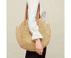 Handwoven Straw Bags Summer Beach Tote Woven Handle Shoulder Bag,Coco(Inclues one free Gift as seen on photo)