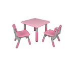 BoPeep Kids Table and Chairs Children Furniture Toys Play Study Desk Set Pink