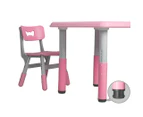 BoPeep Kids Table and Chairs Children Furniture Toys Play Study Desk Set Pink