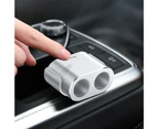 Baseus Car Splitter 12V-24V Dual USB Car Charger 100W Car Cigarette Lighter-Silver