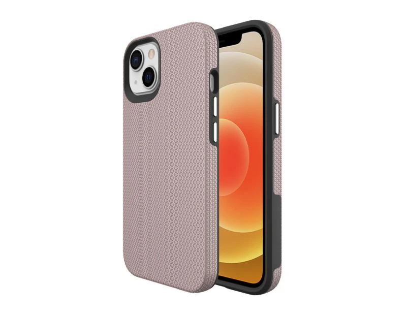For iPhone 13 Case Armour Shockproof Strong Light Slim Cover Rose Gold