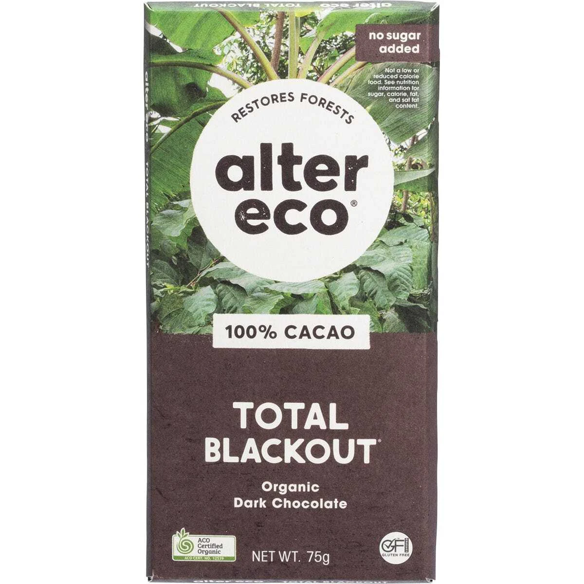 Organic Dark Chocolate - Total Blackout (12x75g)