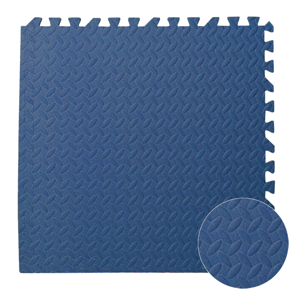 4PCS EVA Interlocking Foam Floor Mat Heavy Duty Puzzle Baby Playmat Crawling Navy