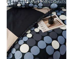 100% Cotton Dots Pattern Quilt Doona Duvet Cover Set