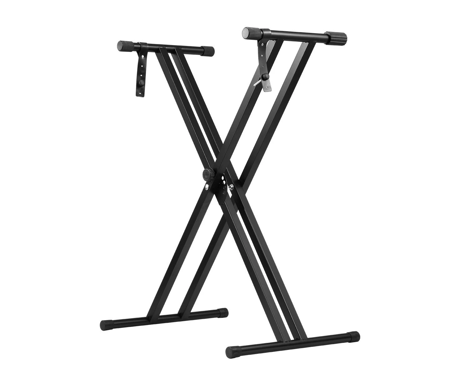 Melodic X Style Keyboard Stand Double Braced Music Piano Holder Folding Adjustable Height