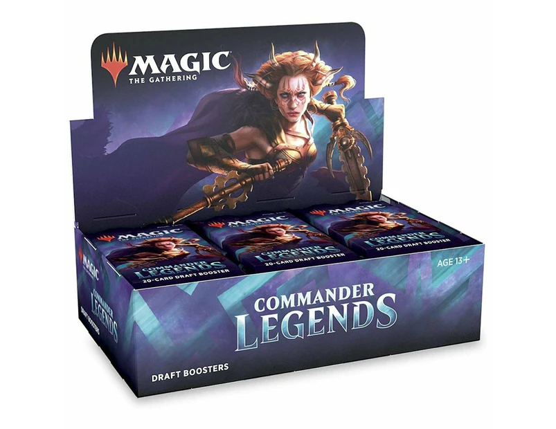 Magic: The Gathering Commander Legends Draft Booster Box | 24 Booster Packs (480 Cards) | 2 Legends Per Pack | Factory Sealed