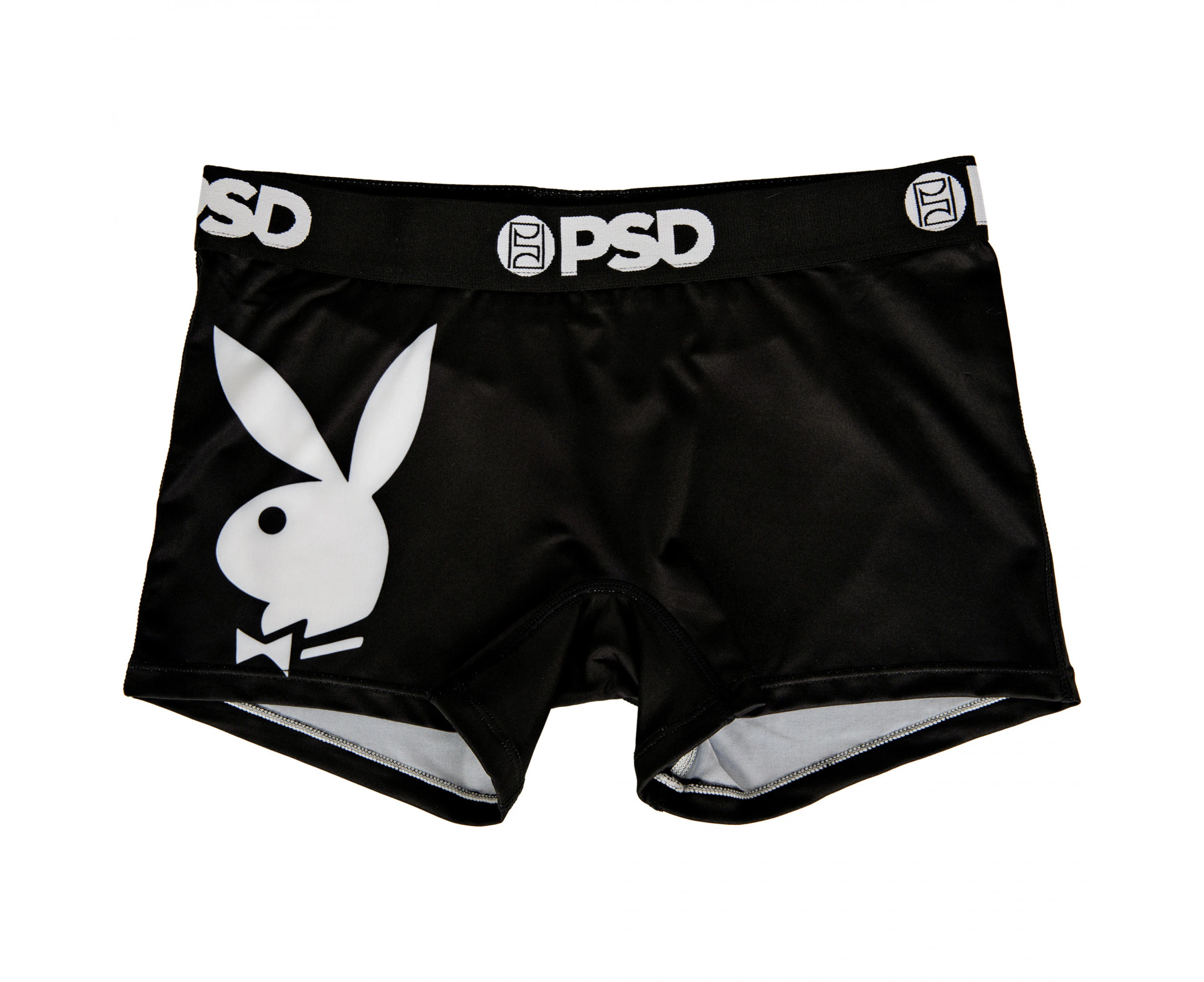 Playboy Bunny Mascot Microfiber Blend Women's PSD Boy Shorts Underwear