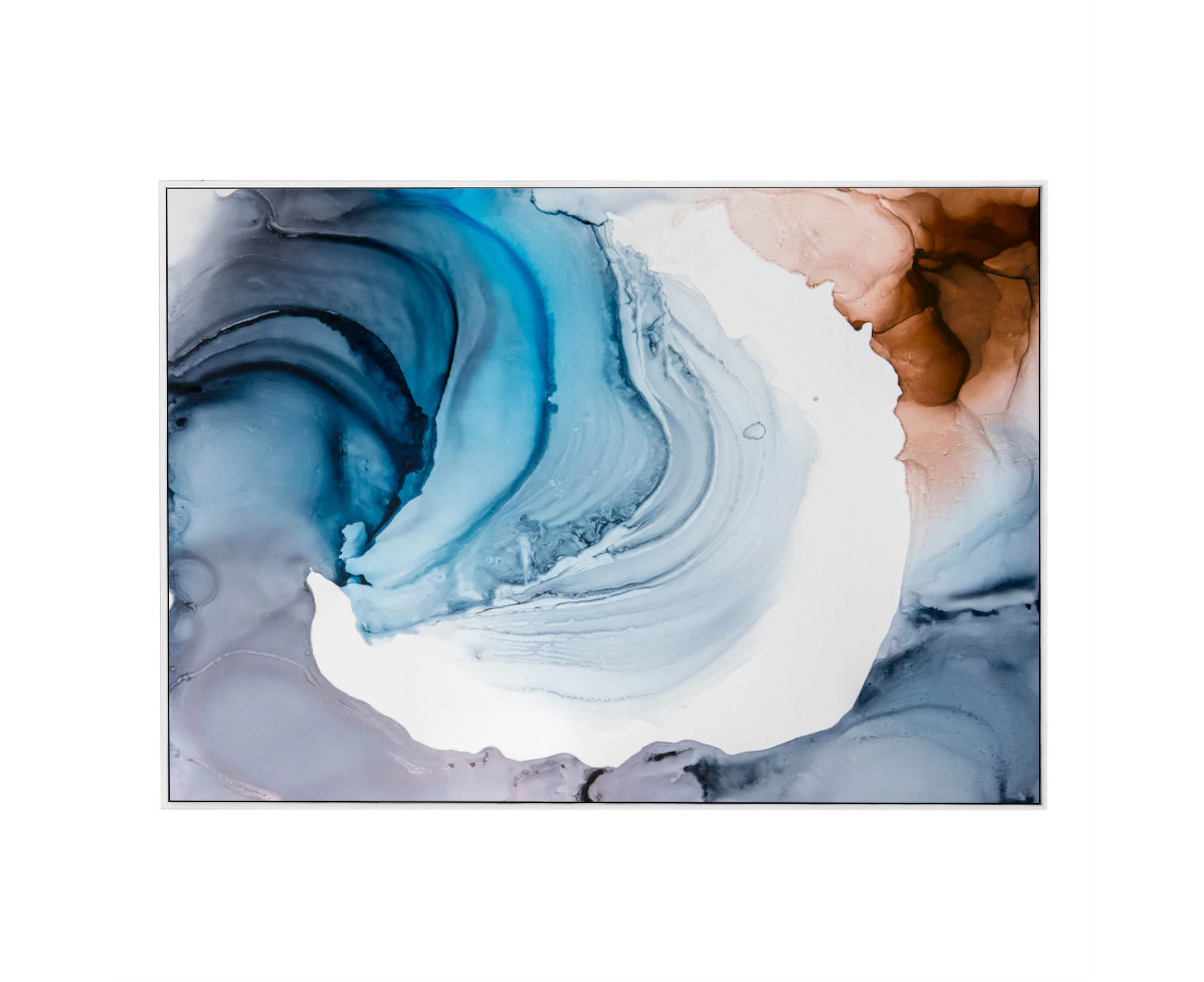 Artevo 95x135cm Riverbend Abstract Canvas Wall Art