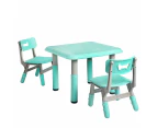 BoPeep Kids Table and Chairs Children Furniture Toys Play Study Desk Set Green