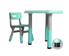 BoPeep Kids Table and Chairs Children Furniture Toys Play Study Desk Set Green