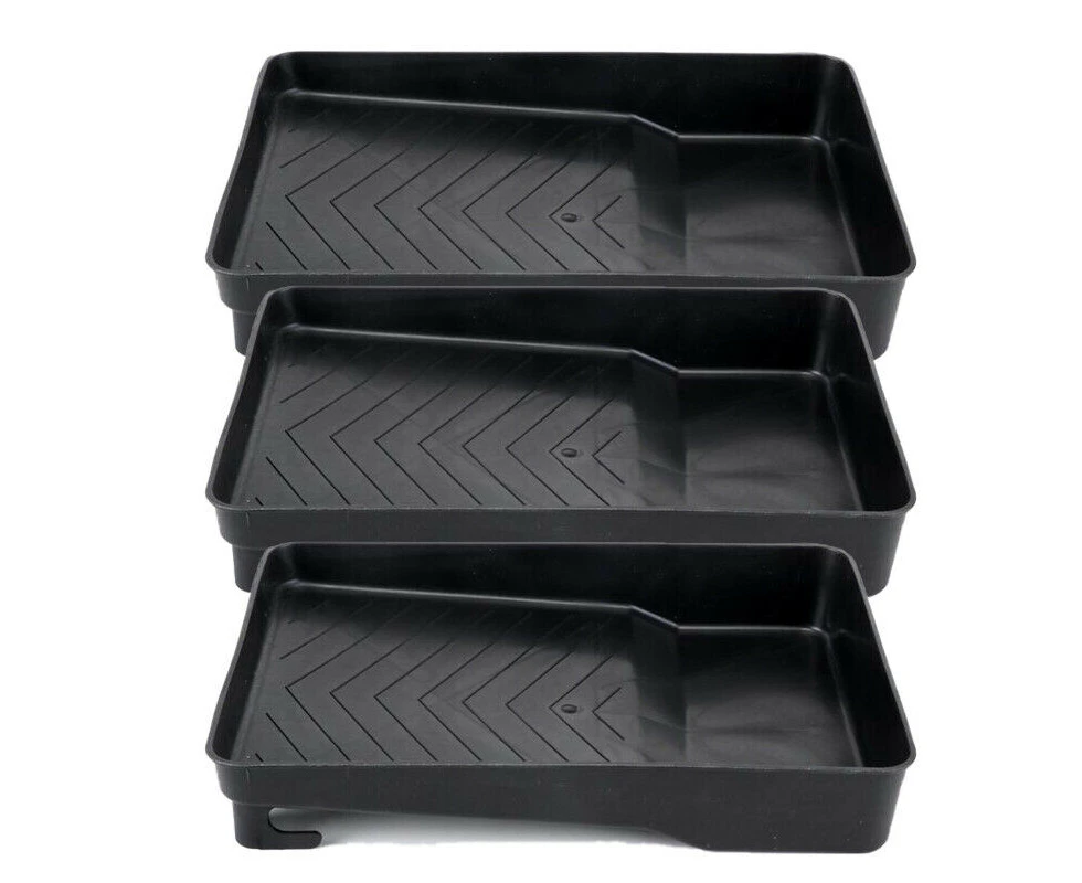 3 Pack Paint Tray for Paint Roller Foam Roller Brush Small Paint Roller