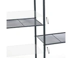 SONGMICS 3 Tiers Black Bathroom Storage Rack Shelves Towel Rack Shelf