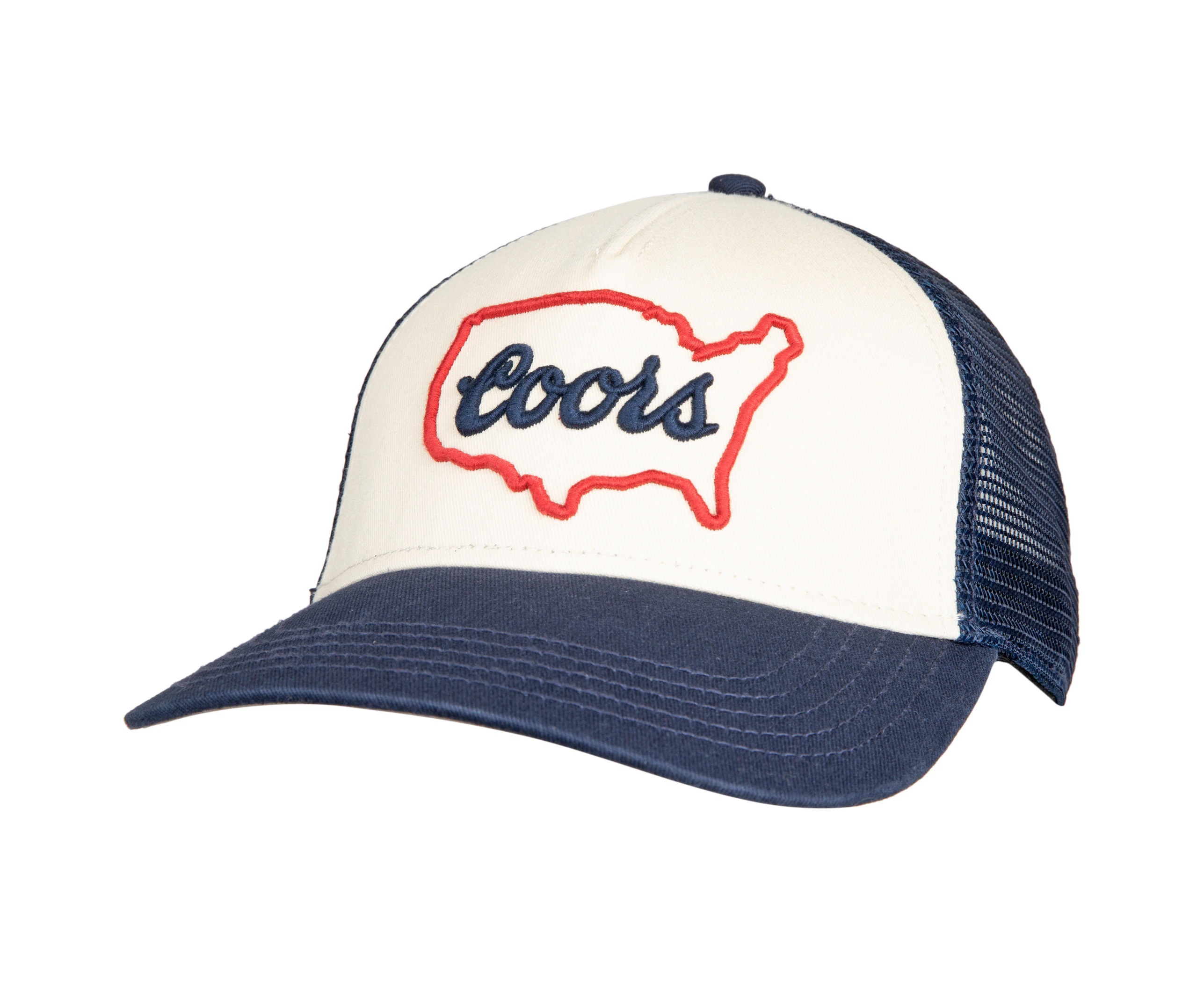 Coors United States Logo Snapback Flat Bill Hat