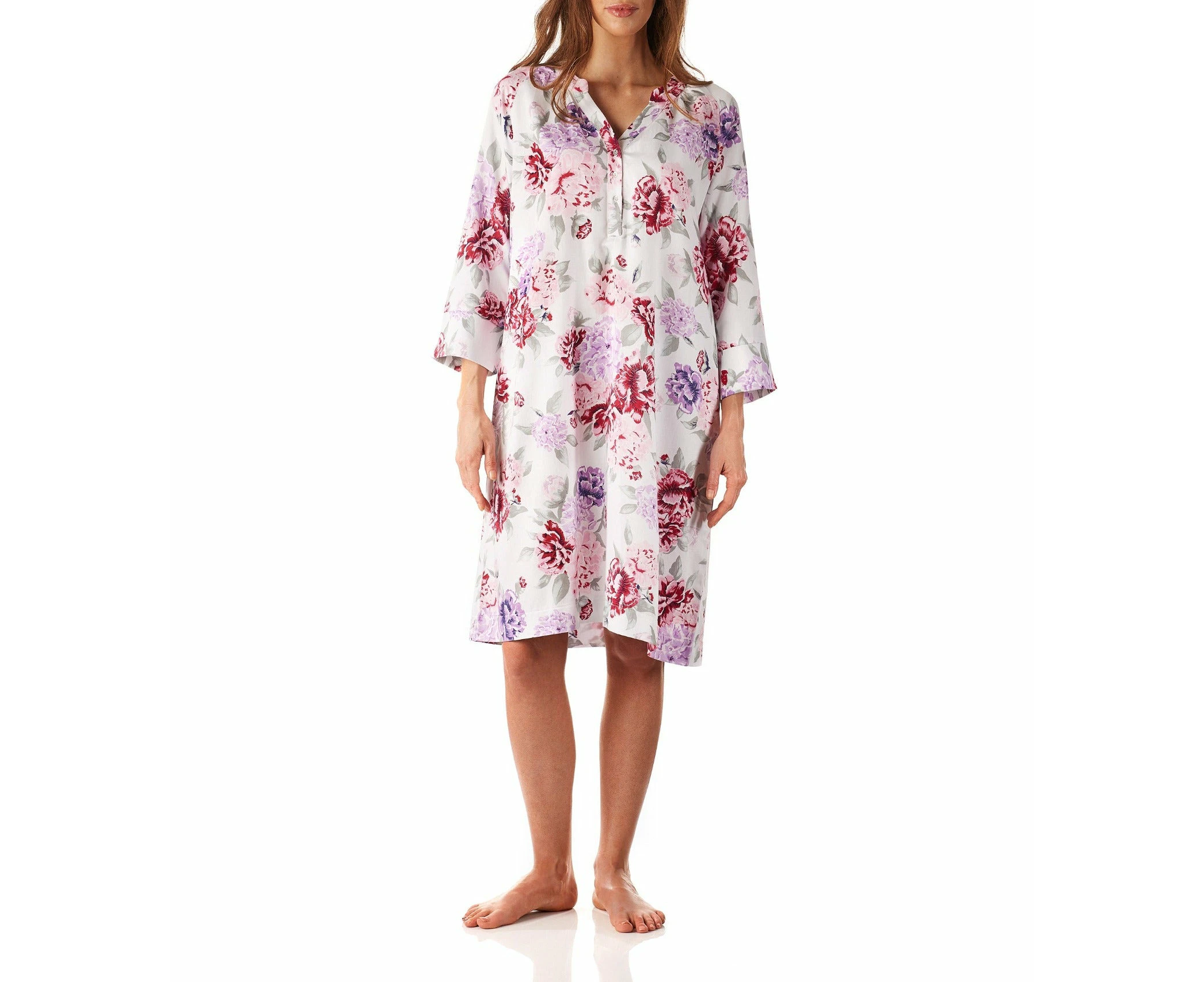 Magnolia Lounge Emilia Floral Viscose Cotton Nightie