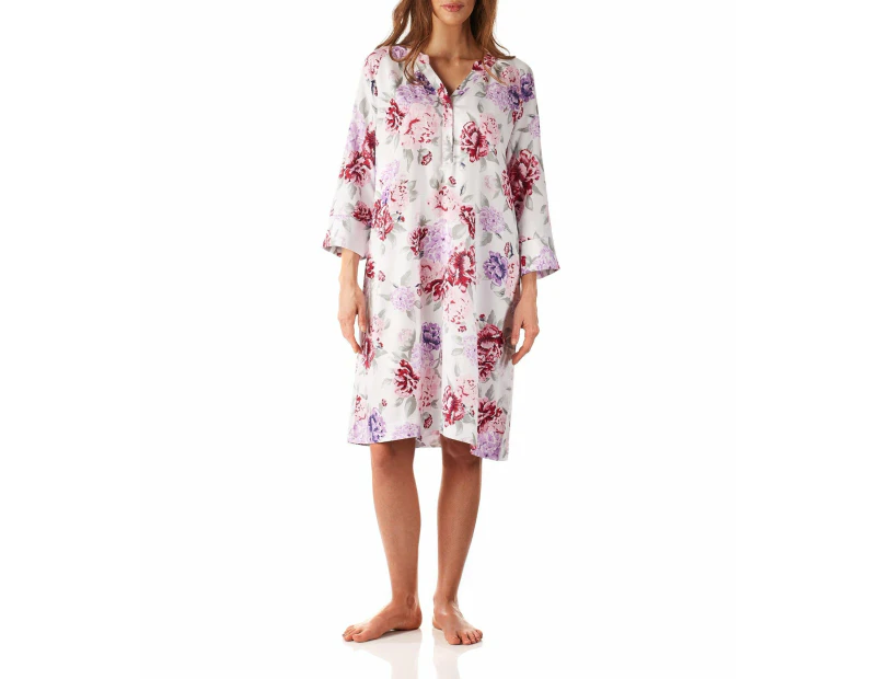 Magnolia Lounge Emilia Floral Viscose Cotton Nightie