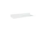 Wall Mount Floating Shelf Brackets Towel Rail Rack Display Shelves Bathroom White - 40 x 12 x 3.3cm