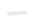 Wall Mount Floating Shelf Brackets Towel Rail Rack Display Shelves Bathroom White - 40 x 12 x 3.3cm