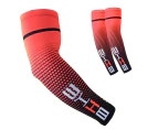 1 Pair Sport Cycling Running Bicycle UV Sun Protection Arm Sleeve-XL-Red