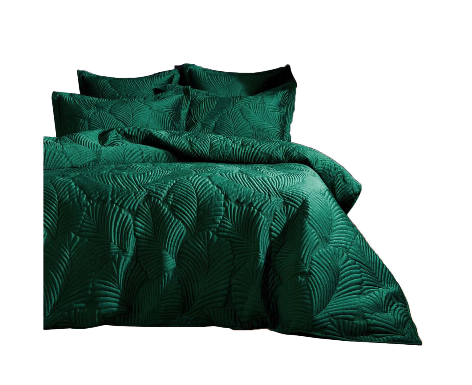 Paoletti Palmeria Contemporary Oxford Pillowcase (Emerald Green) - RV2235