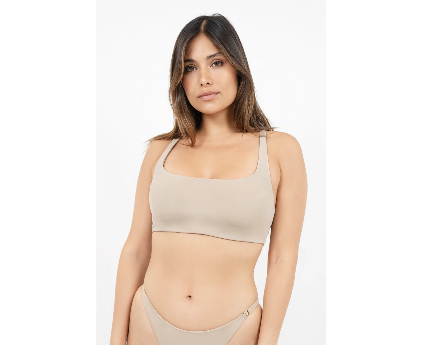 1 People Crete - Cross Back Bikini Top - Sand