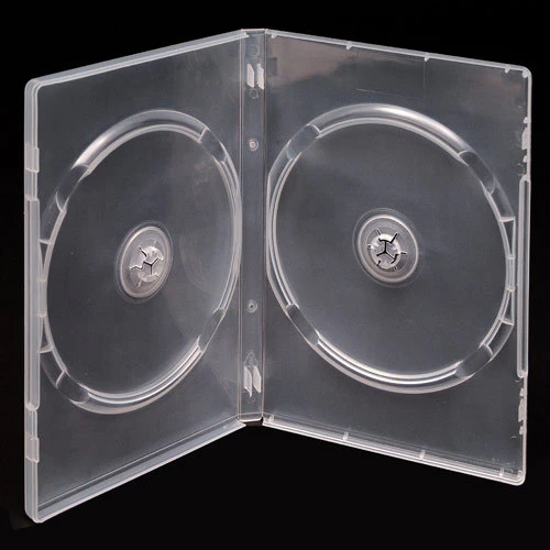 25 x Double Clear 14mm Quality CD / DVD Cover Cases - Standard Size DVD case