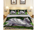 3D Pegasus Lawn 096 Quilt Cover Set Bedding Set Pillowcases Duvet Cover KING SINGLE DOUBLE QUEEN KING