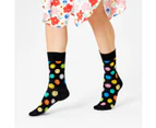 Smiley Big Smiley Dot Sock Black/Multi