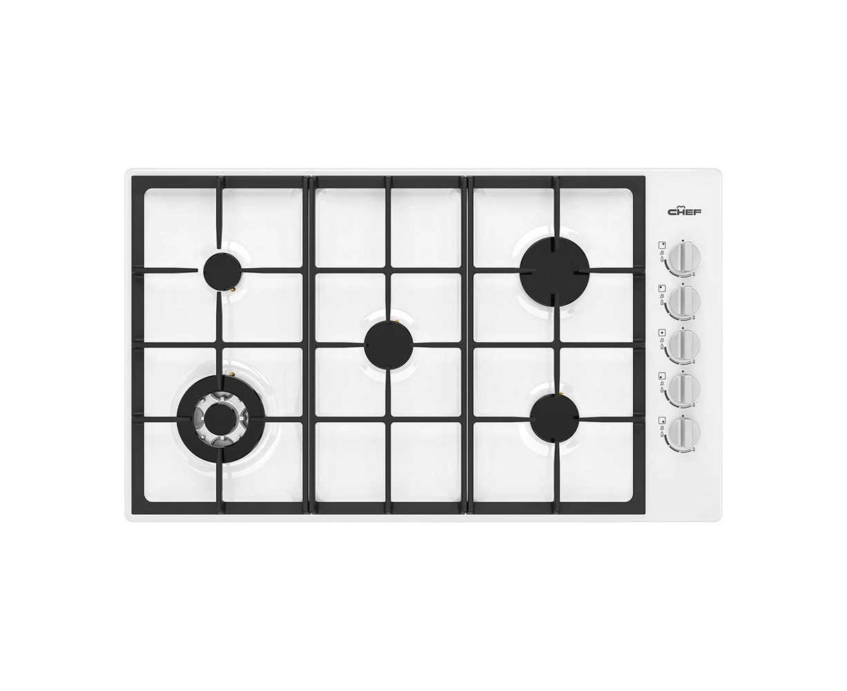 Chef CHG954WC 90cm 5 Burner Gas Cooktop