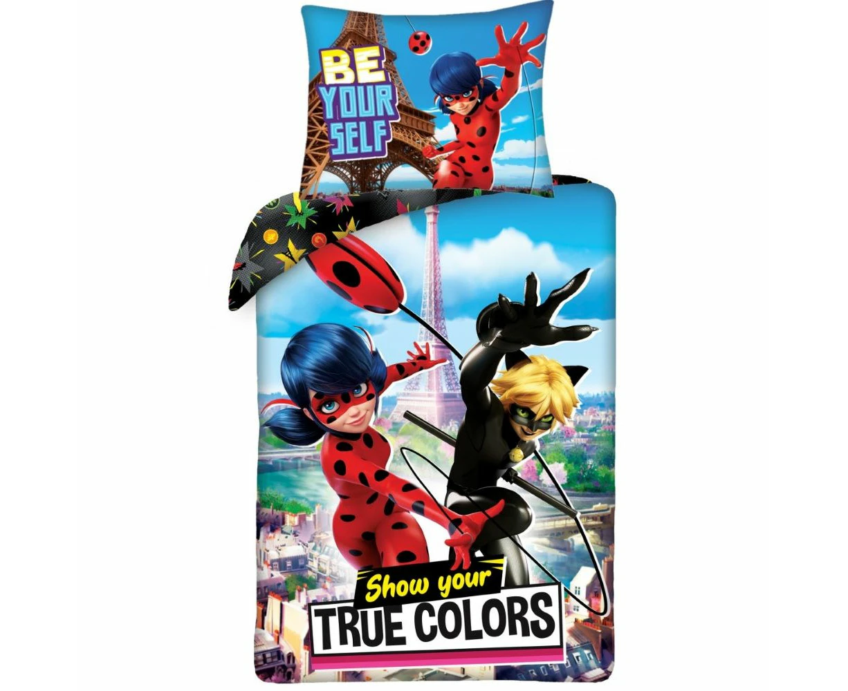 Miraculous Ladybug Show Your True Colours Quilt Cover Set - Single