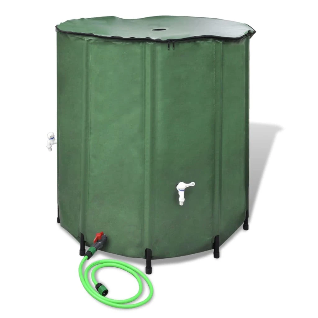 Collapsible Rain Water Tank 500L Portable Rainfall Collector Outdoor Container Filter Net