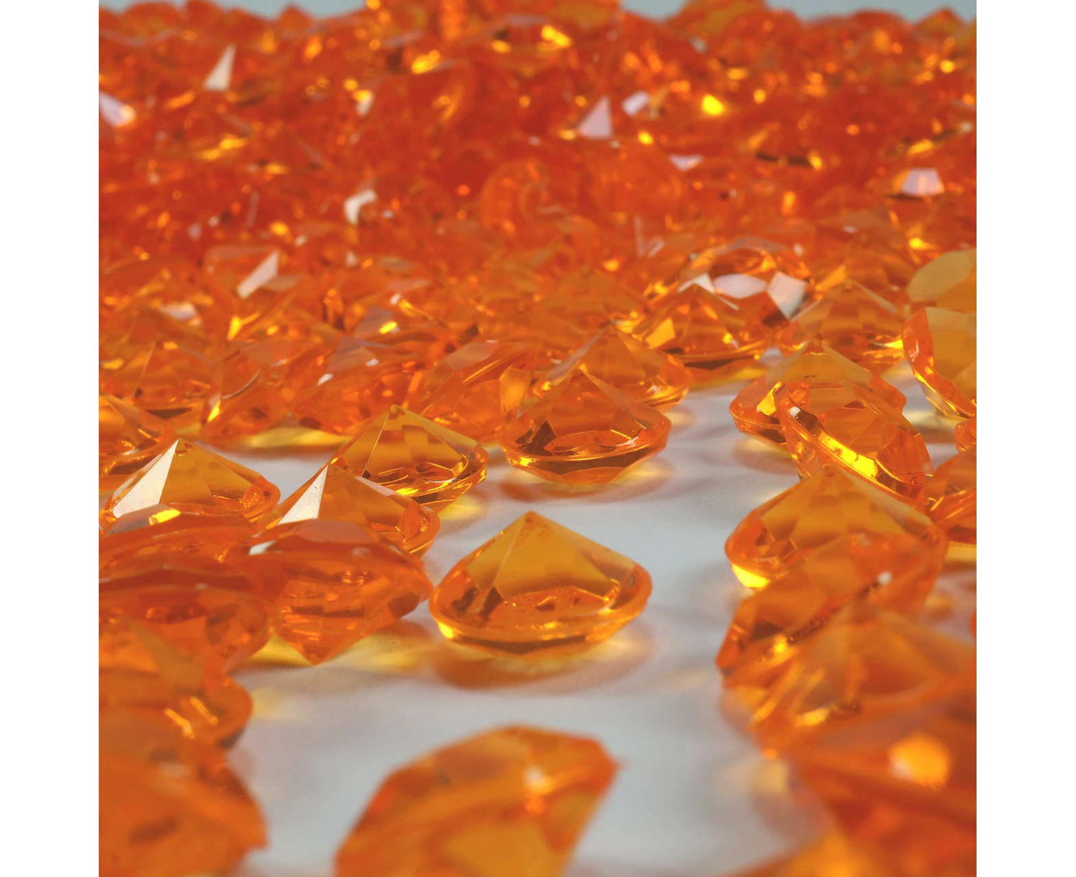 Table Scatters Wedding Decorations Orange 10mm Acrylic Diamond Confetti Vase Gem