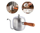 Small Pour Over Coffee Tea Kettle Drip Pot for Camping, Home & Kitchen Silver