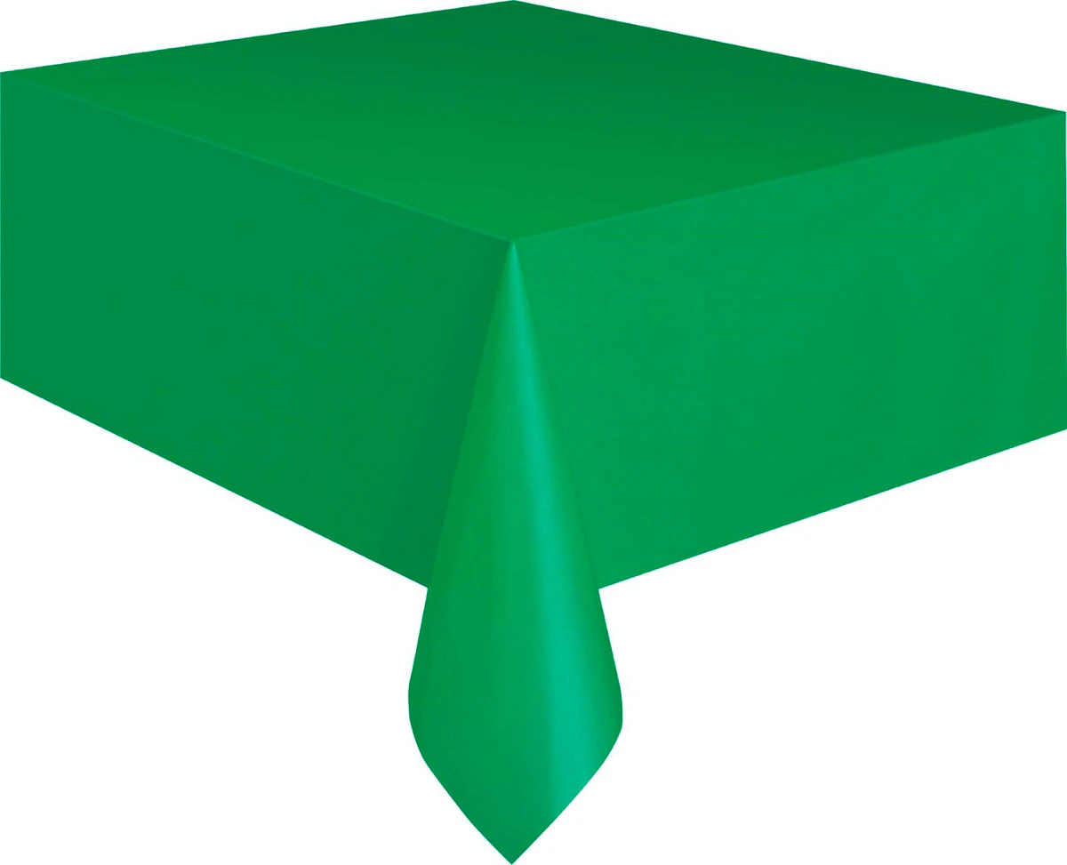 Wedding Party Tablecover Table Cover Cloth Plastic Tablecloth Birthday Colour - Emerald Green