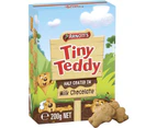 Arnotts Tiny Teddy Teddies Biscuits Half Coated Milk Chocolate Snack Box 200g