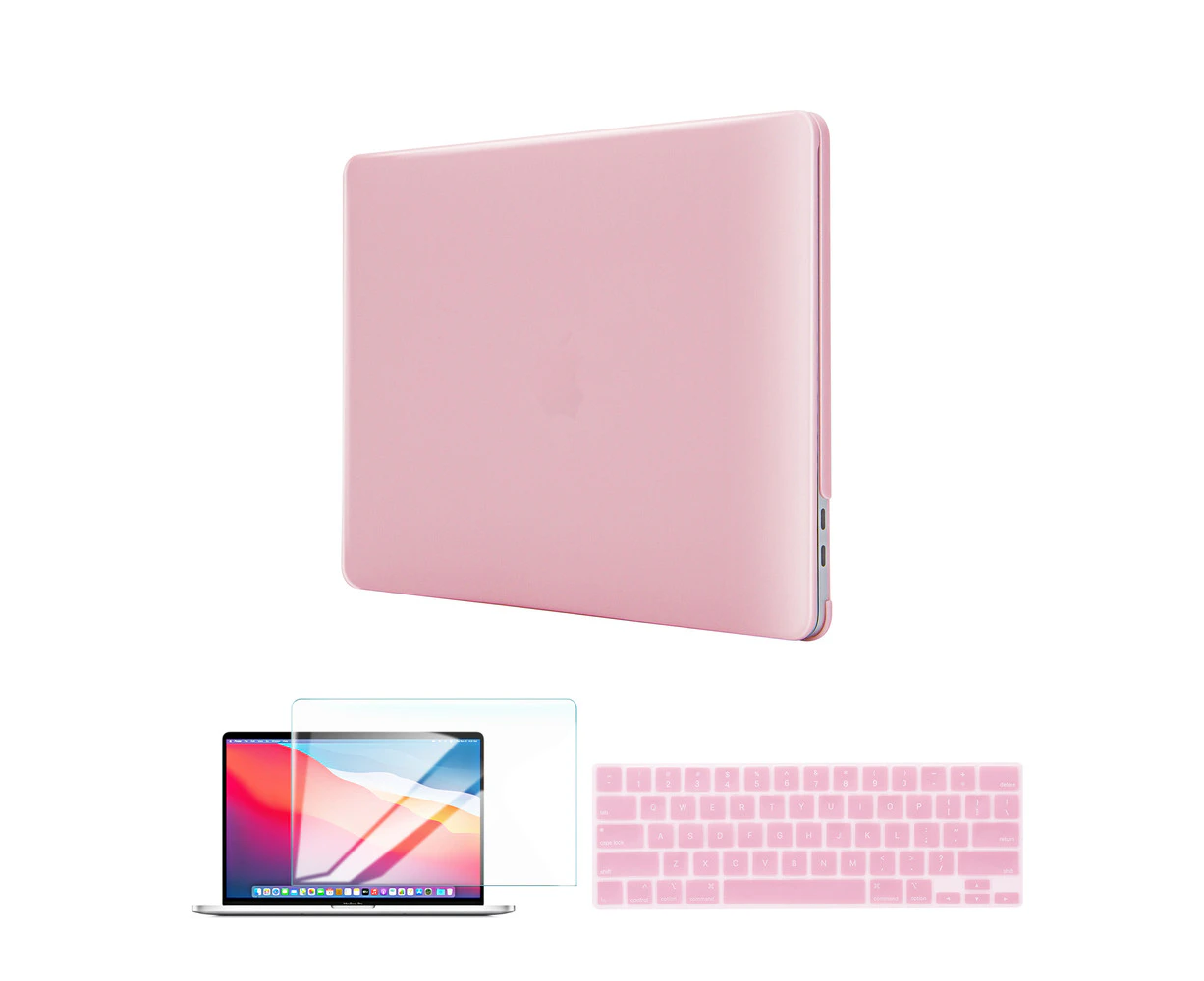 Macbook Pro 16 2023/2021 Case, Genuine Techprotectus Colorlife Hardshell Case with Screen Protector and Keyboard Cover for Apple  - Rose Quartz