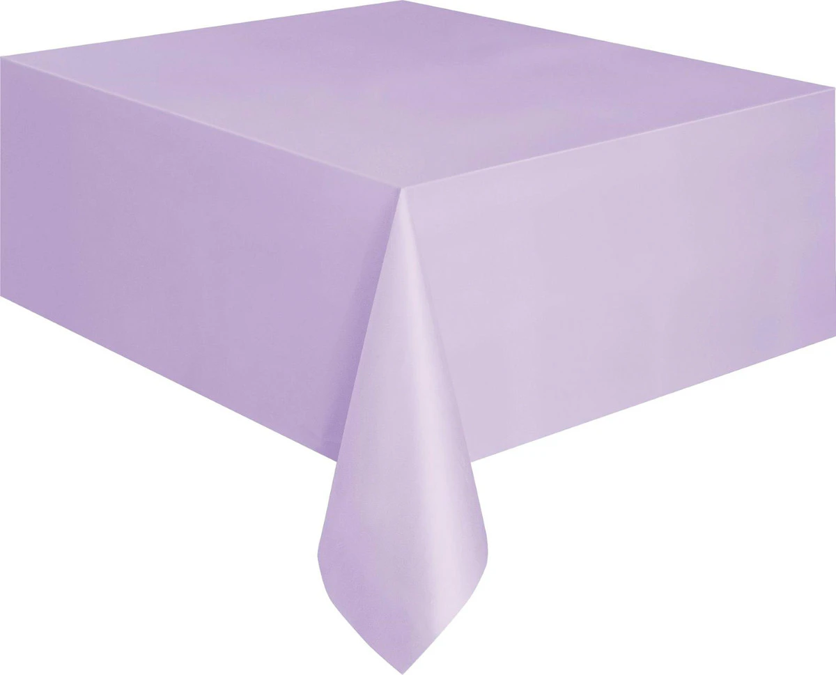 Wedding Party Tablecover Table Cover Cloth Plastic Tablecloth Birthday Colour - Lavender