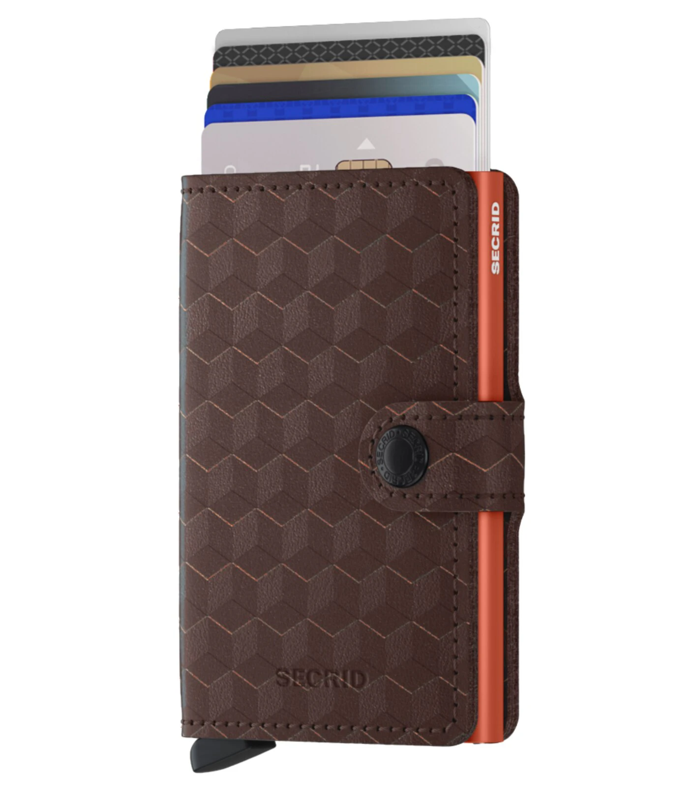 Secrid Miniwallet Optical - Compact Wallet - Brown / Orange