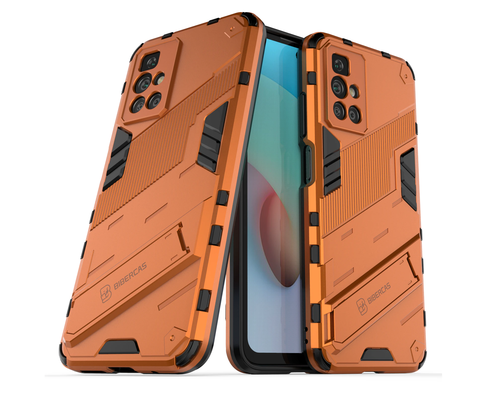 HKXM Tough Armor Designed For Xiaomi Redmi 10-Orange