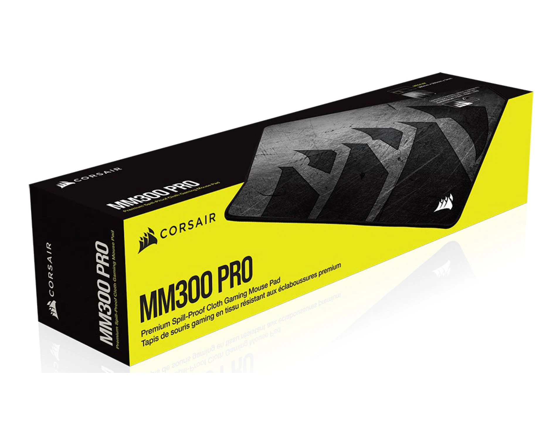 Corsair MM300 PRO Premium Spill-Proof Cloth Gaming Mouse Pad ? Medium - 360mm x 300mm x 3mm Graphic Surface