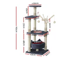 My Best Buy - i.Pet Cat Tree Scratching Post Scratcher Cat Tree Tower Condo House toys 110cm