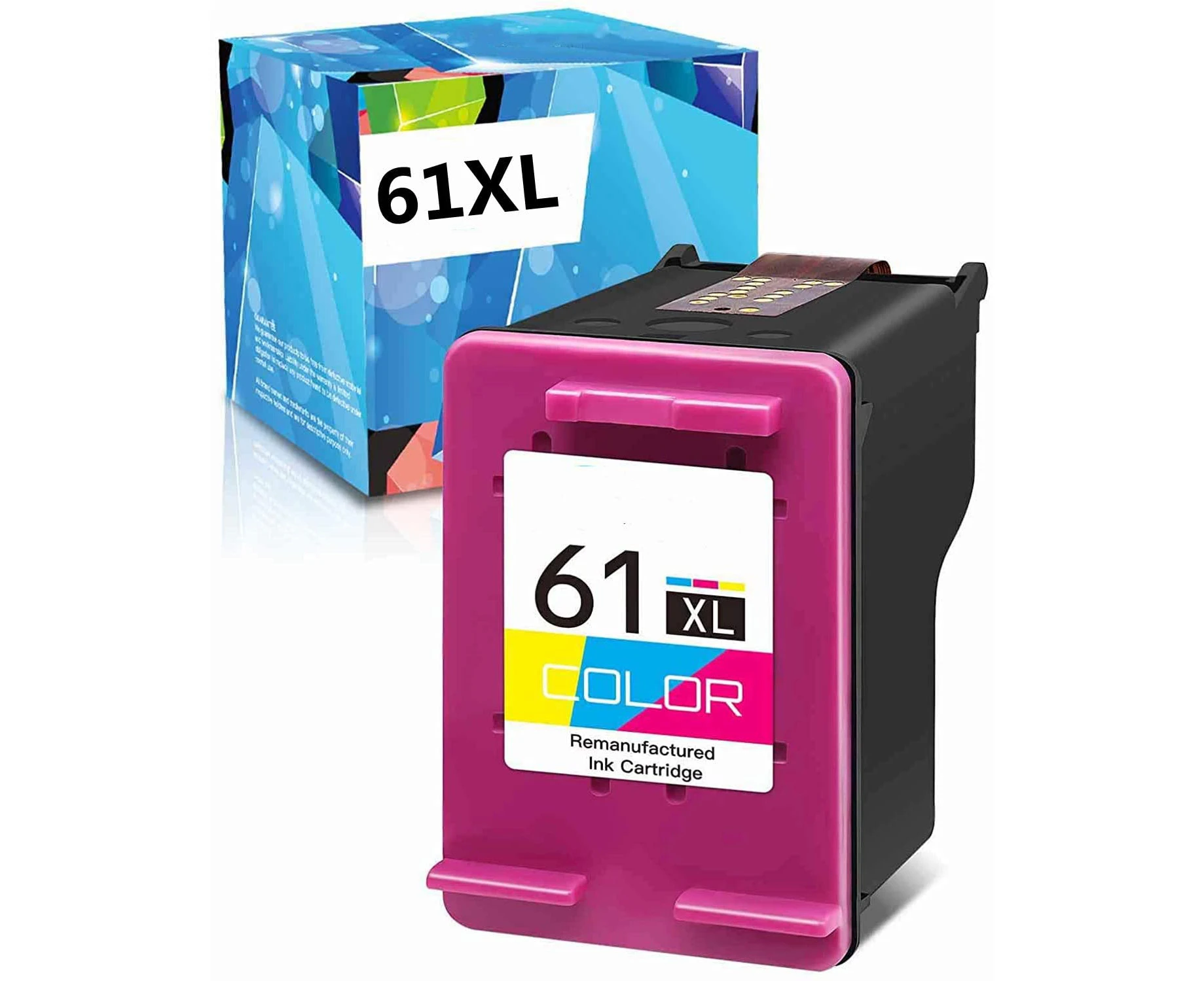 1x 61XL Color Ink Cartridge Compatible for HP Officejet 2620 4630 Deskjet 1000 1050 1510 2000 2050 2510 2540 3000 3050 for HP Envy 4500 4504 5530 Printers